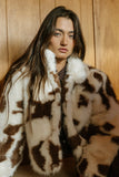Ollie Cropped Faux Fur Coat