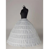 White Floor Length Crinoline 6 Hoop Petticoat Wedding Accessories