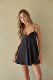 Dilan Tie Strap Satin Mini Dress