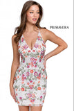1938 Primavera V Neck Short Dress with Floral Sequins