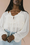 Frankie Sheer Peplum Blouse FINAL SALE