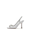 Square PeepToe Beaded Lace Wedding Shoes