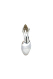 Lace Pointed Toe Satin Wedding Shoes
