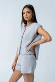 Paige Knit Shorts in Grey