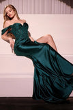 MAGDA GOWN SEMI STRETCH SATIN DRESS