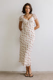 Cammie Floral Maxi Dress in Cream FINAL SALE
