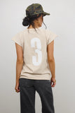 Vinnie Muscle Tee in Beige