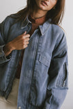 Maeve Denim Bomber Jacket FINAL SALE