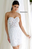 4227 Primavera Corset Beaded Mini Dress