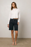 Lydia Bermuda Shorts in Black