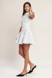 ON POINT MOMENT WHITE MINI DRESS