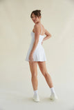 Carly Airbrush Tennis Dress in White