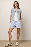 Sofia Gingham Shorts in Blue FINAL SALE