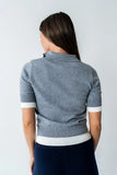 Delilah Contrast Sweater in Grey