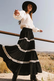 Betsie Lace Trim Maxi Skirt FINAL SALE