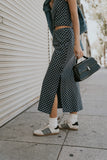Baylor Plaid Midi Skirt