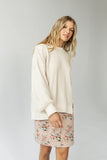 Juno Floral Mini Skirt in Clay FINAL SALE