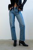 Reya Straight Leg Jeans in Medium Wash