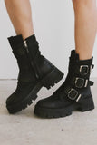 Steve Madden Roland Black Leather Boot FINAL SALE