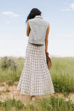Avril Plaid Maxi Skirt