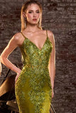 Lyra Gown Greenery FITTED FLORAL GLITTER PRINT CORSET GOWN