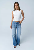 Ollie Cutout Tank Top in Ivory