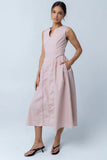 Jaynie Midi Dress in Rose