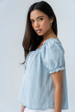 Charlotte Denim Blouse