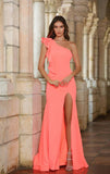 38908 Ava Presley One Shoulder Ruffle Dress