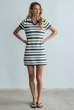 Marcy Striped Knit Mini Dress