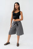 Wrenna Plaid Bermuda Shorts