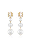 Graduating Pearl Dangle Earrings