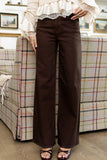 Jozie Coated Wide Leg Jeans FINAL SALE