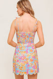 MANDY SCALLOP EDGE TOP MINI SKIRT SET
