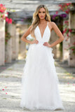 Size XS Alances Maxi Dress White Tulle FINAL SALE