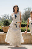 Simon Embroidered Top in Blue