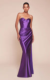 KOLLYN GOWN STRAPLESS LUXE SATIN FITTED GOWN