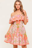 RAE MINI DRESS CORAL