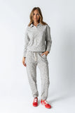 Patricia Collared Sweatshirt in Leopard FINAL SALE