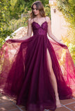 Dani Gown Mulberry Lace Tulle A line Dress