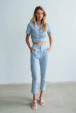 Madie Gingham Pants in Blue