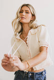 Penelope Ribbon Trim Cardigan FINAL SALE