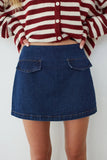 Dolly Denim Mini Skort