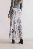 Chandler Abstract Maxi Skirt in Grey FINAL SALE
