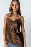 Marlie Asymmetrical Top in Brown