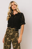 Mari Lace Blouse in Black FINAL SALE