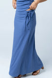 Freda Maxi Skirt in Blue