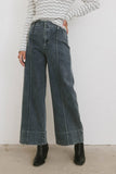 Emmaline Wide Leg Jeans in Dark Wash FINAL SALE