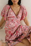 Cary Floral Dress in Pink FINAL SALE