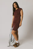 Lauren Tee Shirt Mini Dress in Berry FINAL SALE